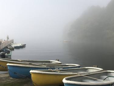 Misty Morning Boats thumb