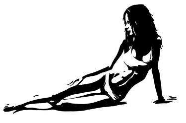 Print of Minimalism Women Drawings by Vend Vahindre
