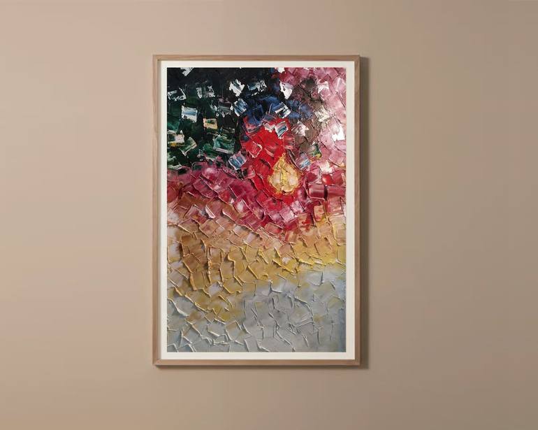 Original Abstract Expressionism Abstract Painting by Anna Rajasekharan