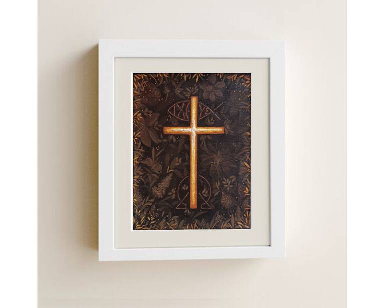 Original Abstract Religion Painting by Anna Rajasekharan