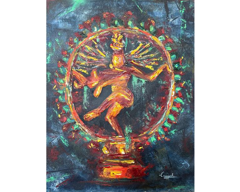 Original Abstract Religion Paintings by Anna Rajasekharan