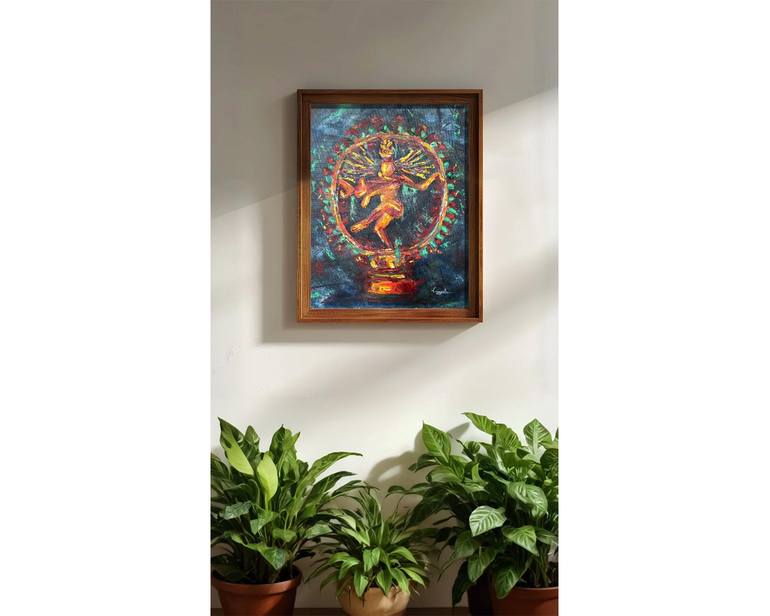 Original Abstract Religion Painting by Anna Rajasekharan