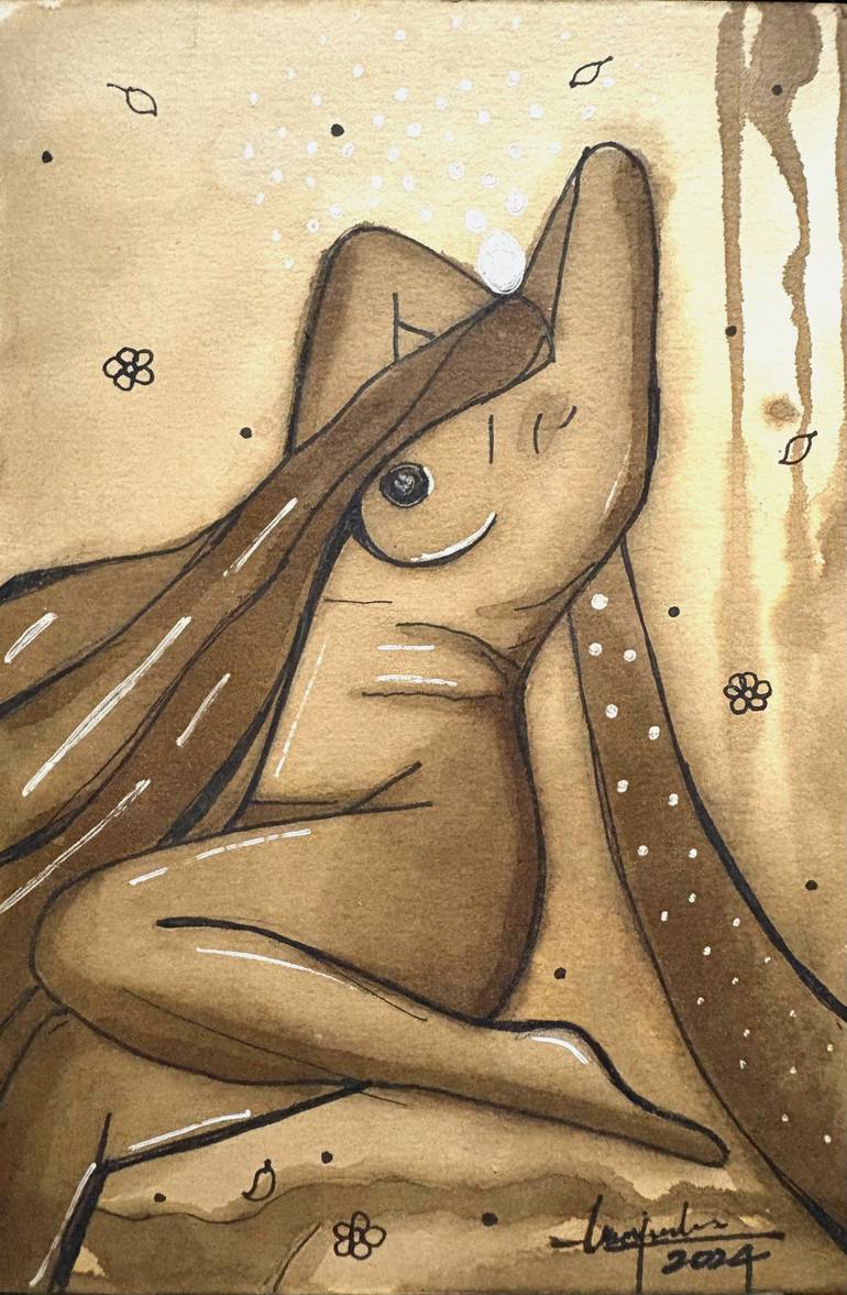 Original Abstract Women Painting by Anna Rajasekharan