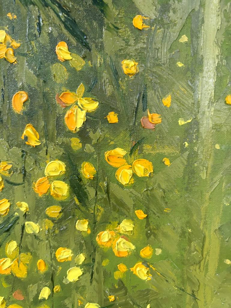 Original Abstract Floral Painting by Anna Rajasekharan
