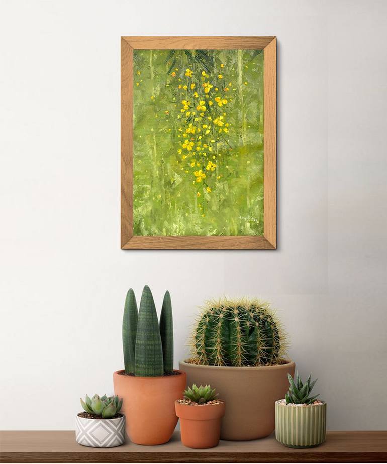 Original Abstract Floral Painting by Anna Rajasekharan