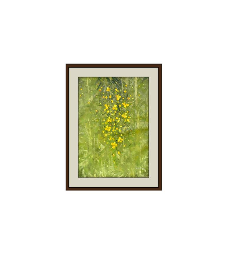 Original Abstract Floral Painting by Anna Rajasekharan