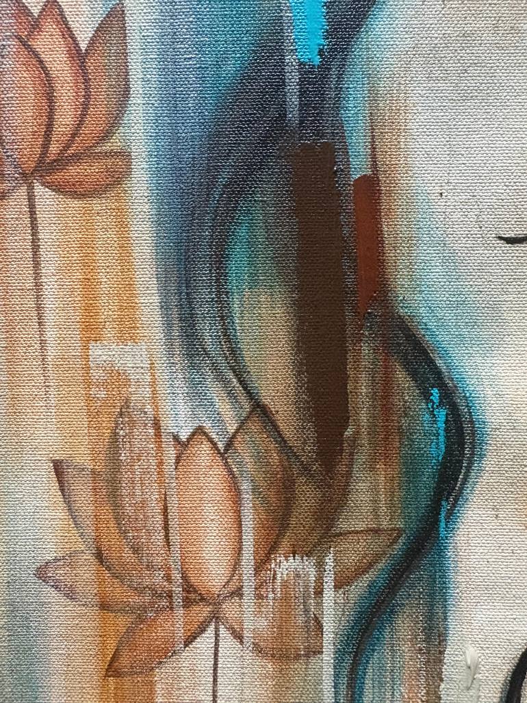 Original Abstract Expressionism Abstract Painting by Anna Rajasekharan