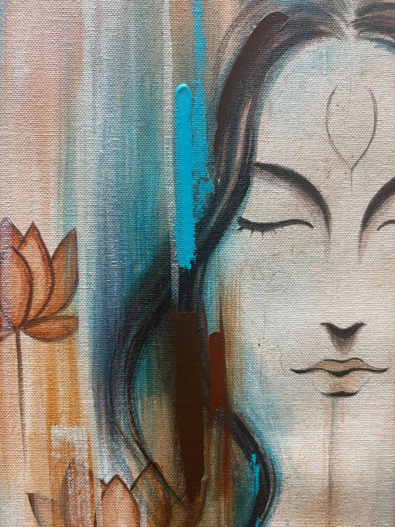 Original Abstract Expressionism Abstract Painting by Anna Rajasekharan