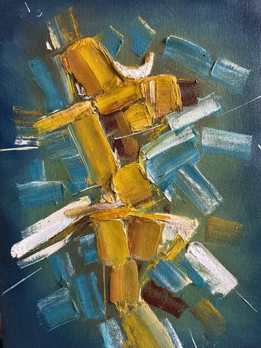 Original Abstract Expressionism Abstract Painting by Anna Rajasekharan