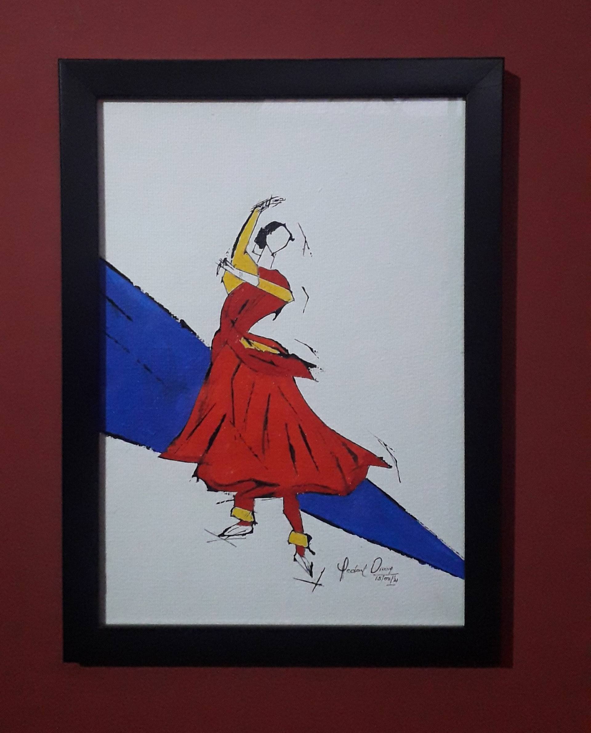 Kathak dance art Painting by vedant vincy | Saatchi Art