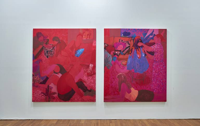 Original Figurative People Painting by Anna Wehrwein