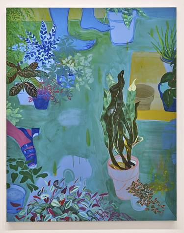 Saatchi Art Artist Anna Wehrwein; Paintings, “Replanted (by falling asleep she becomes a plant)” #art