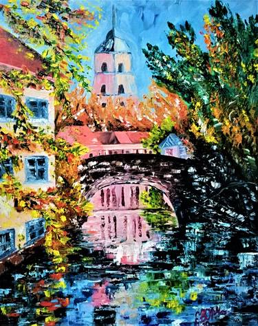 Original Impressionism Cities Paintings by Vera Yurchenko