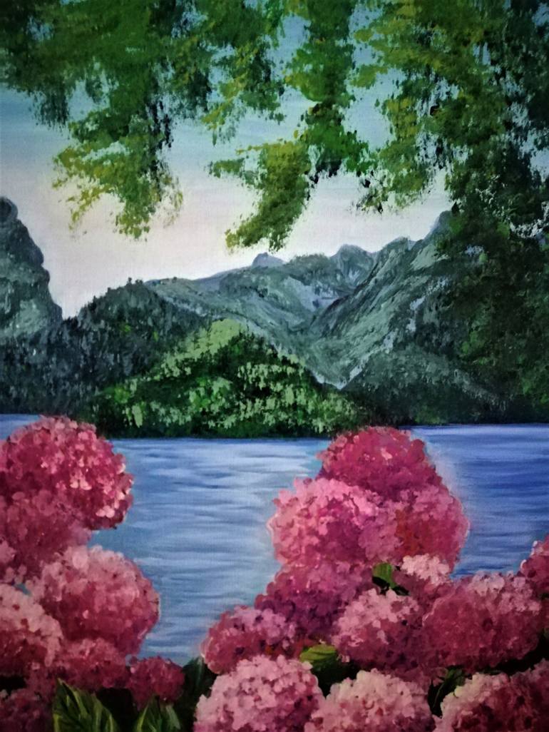 Original Impressionism Nature Painting by Vera Yurchenko