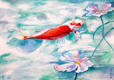 Print of Fine Art Fish Paintings by Iryna Poperechna
