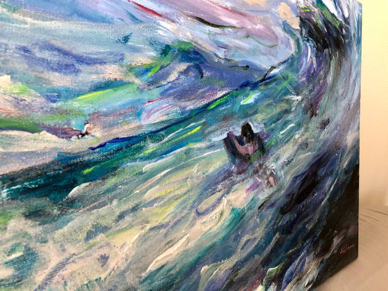 Original Abstract Seascape Painting by Jeff Johnson