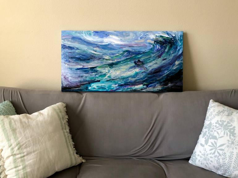 Original Abstract Seascape Painting by Jeff Johnson