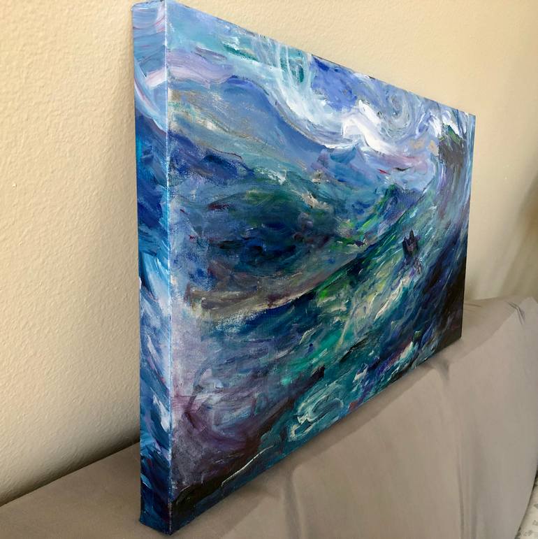 Original Abstract Seascape Painting by Jeff Johnson