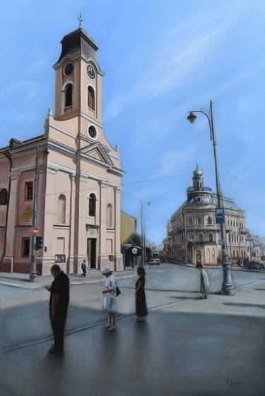 Original Modernism Architecture Paintings by Josephine Popova