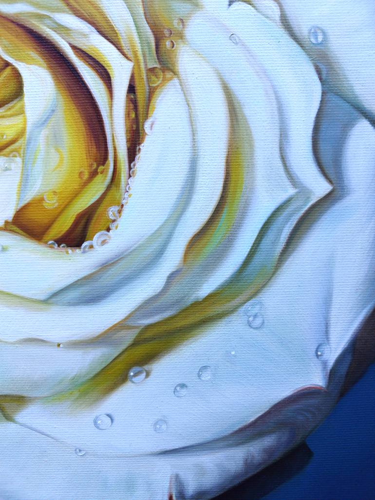 Original Photorealism Floral Painting by Josephine Popova