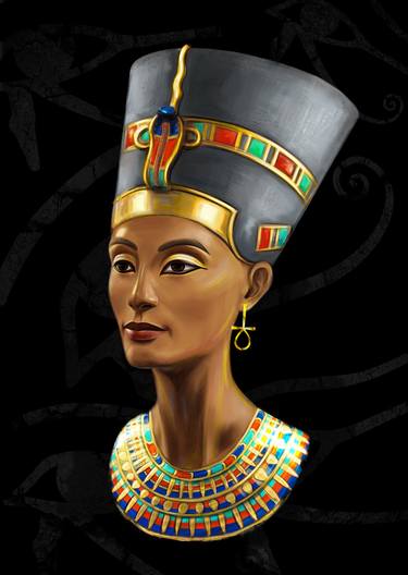 Digital drawing "Nefertiti". thumb