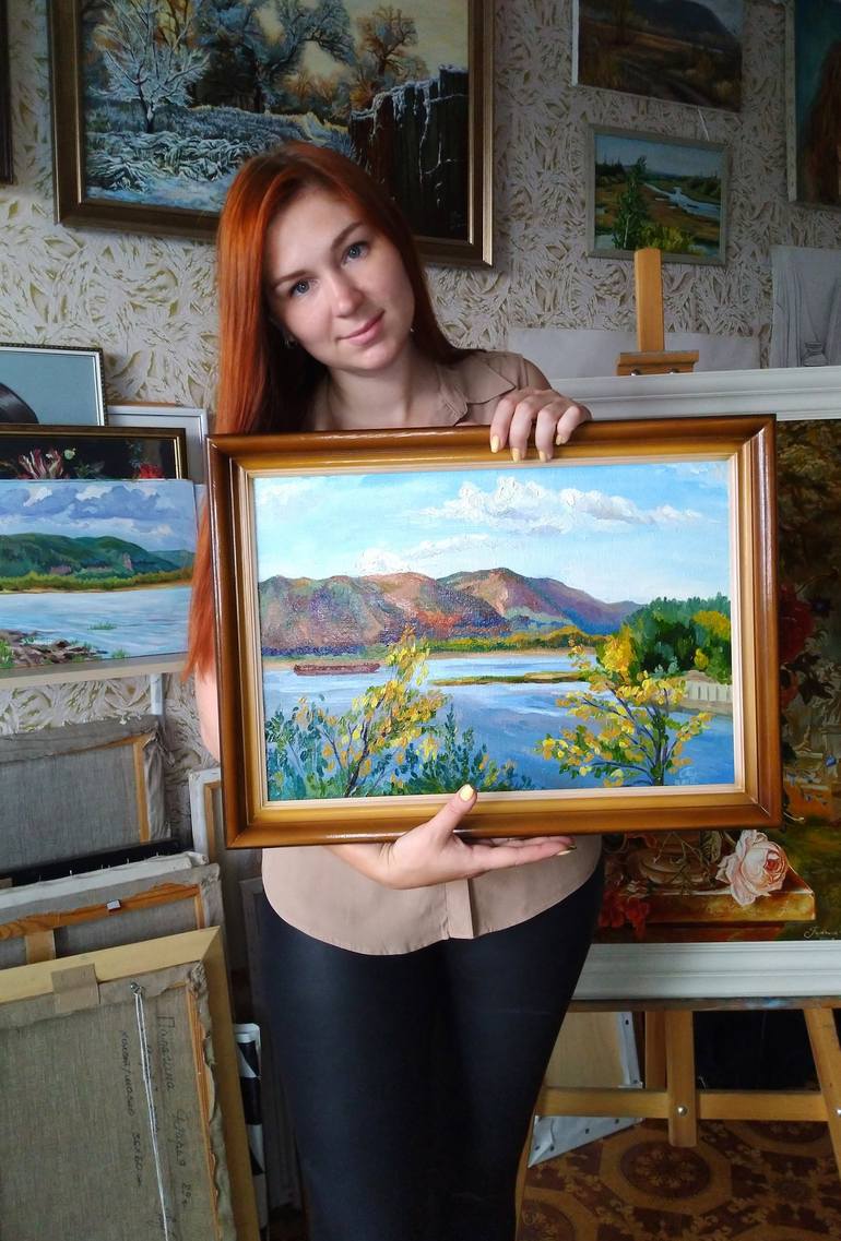 Original Impressionism Landscape Painting by Darya Palagina