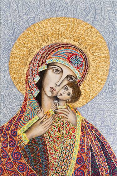 Original Fine Art Religion Paintings by Oksana Hrechukh