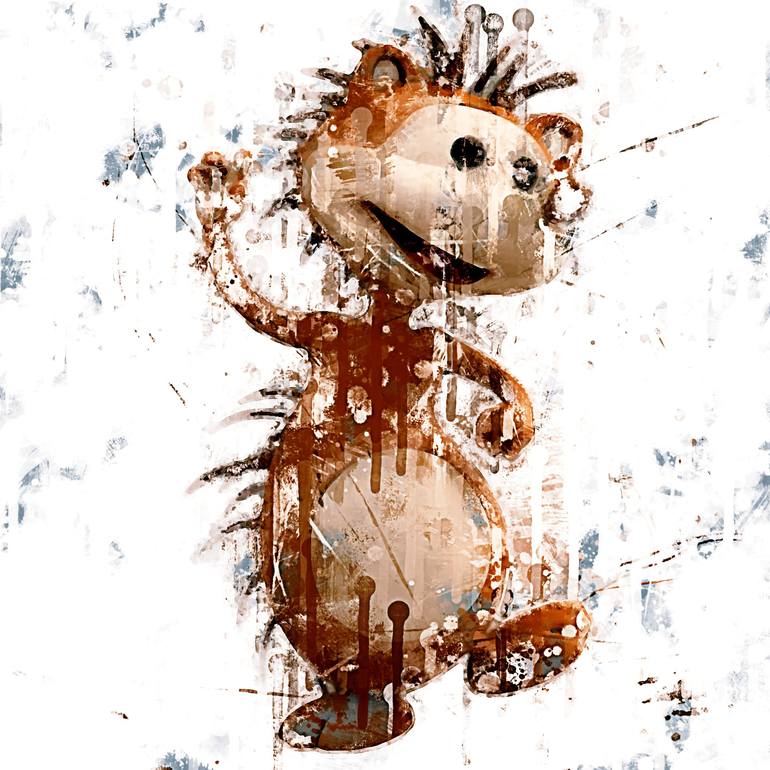 Cartoon Uki Character Hedgehog character painting watercolor animation ...