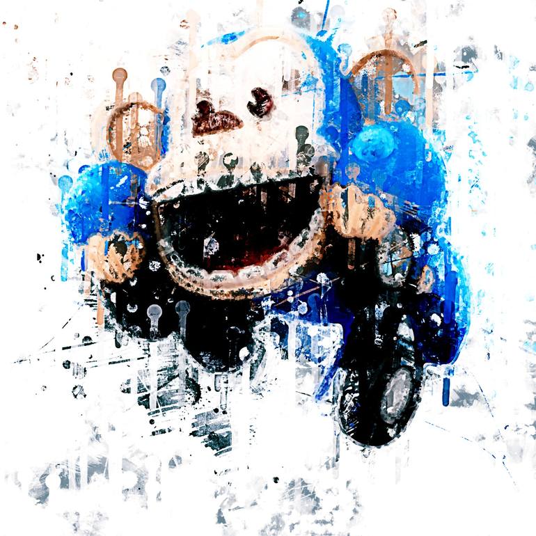 Cartoon Vroomiz Bungi Jumping character painting watercolor