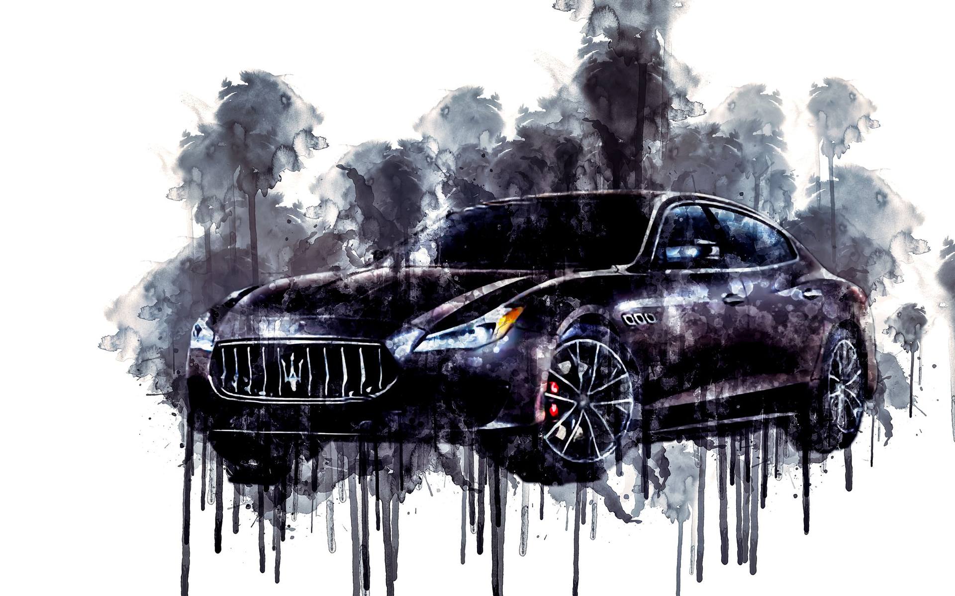Car Car 2020 Maserati Quattroporte GT Sport Pack 1 cars watercolor