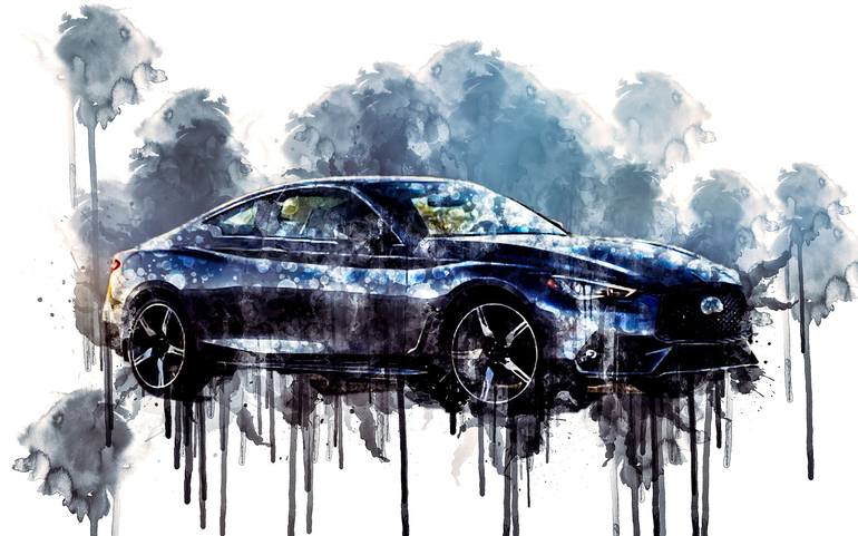 Drawings To Paint & Colour Cars - Print Design 066