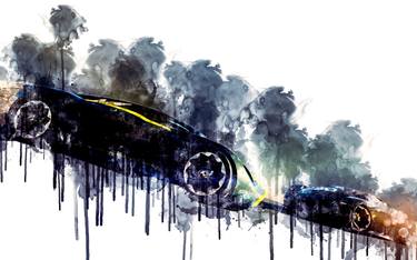 Car Car Aston Martin DP 100 1 cars watercolor painting colorful finneart  abstract cars watercolor colorful fineart painting thumb
