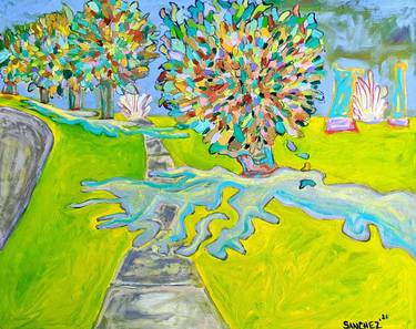 Saatchi Art Artist salenia sanchez; Painting, “Miami Spring Trees” #art