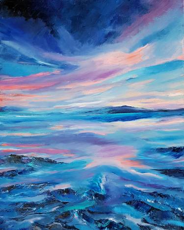 Print of Expressionism Seascape Paintings by Monica Casanegra