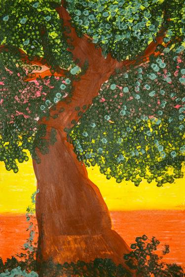 Print of Fine Art Tree Paintings by Chuckle Tuckle