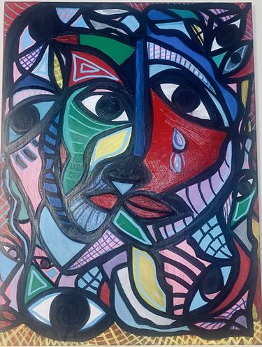 Original Cubism Abstract Paintings by Manisha Sharma Fine Art Gallery