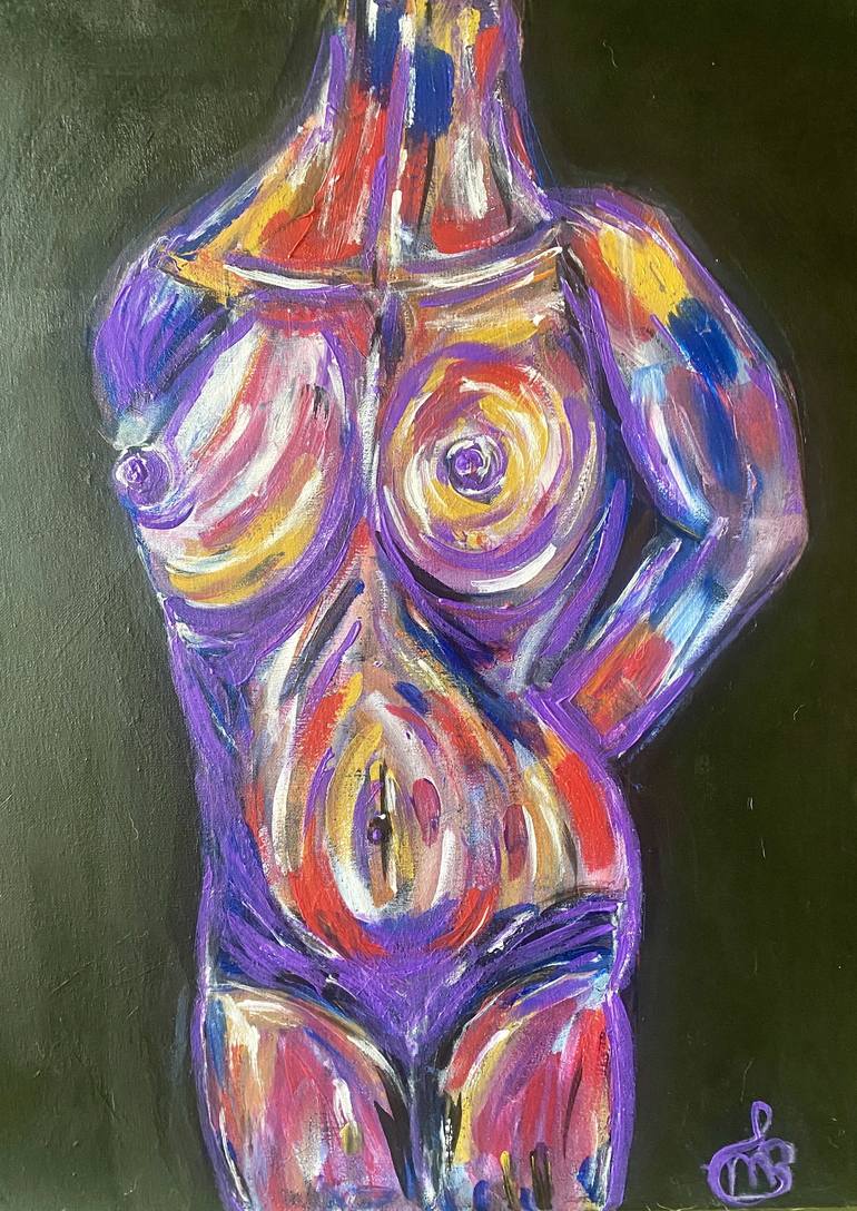 Original Nude Painting by Manisha Sharma Fine Art Gallery