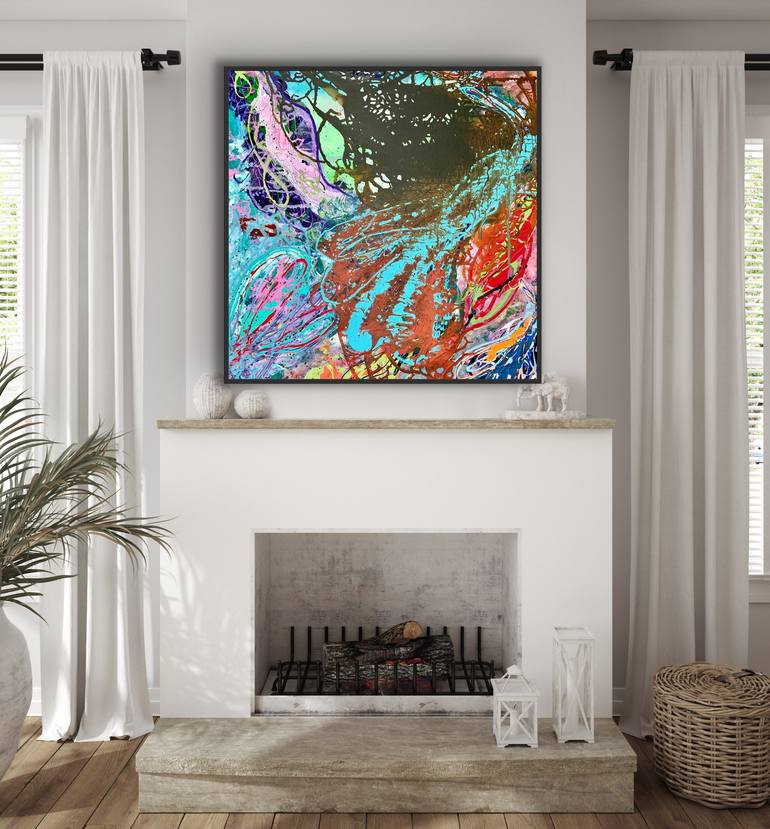 Original Abstract Expressionism Abstract Painting by Manisha Sharma Fine Art Gallery