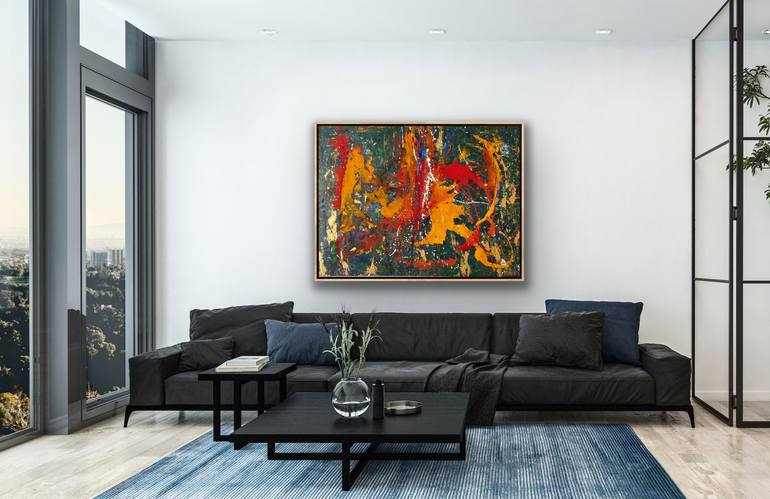 Original Abstract Expressionism Abstract Painting by Manisha Sharma Fine Art Gallery