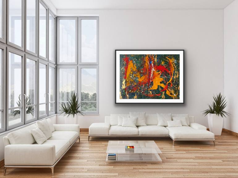 Original Abstract Expressionism Abstract Painting by Manisha Sharma Fine Art Gallery