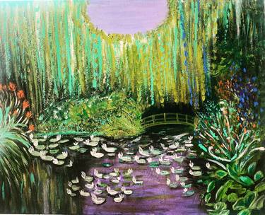 Original Fine Art Garden Paintings by Manisha Sharma Fine Art Gallery