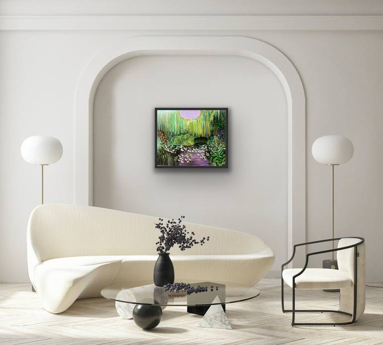 Original Fine Art Garden Painting by Manisha Sharma Fine Art Gallery