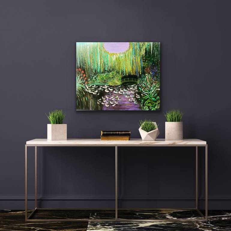 Original Fine Art Garden Painting by Manisha Sharma Fine Art Gallery