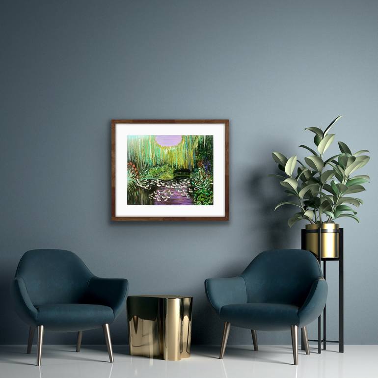 Original Fine Art Garden Painting by Manisha Sharma Fine Art Gallery