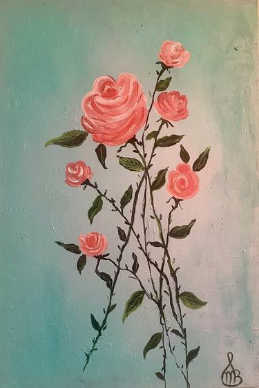 Print of Floral Paintings by Manisha Sharma Fine Art Gallery