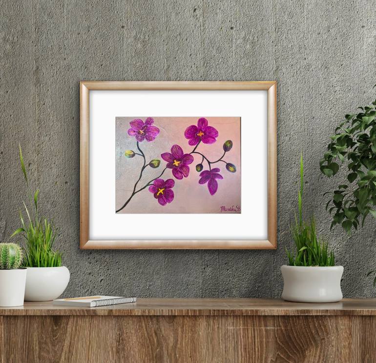 Original Fine Art Floral Painting by Manisha Sharma Fine Art Gallery