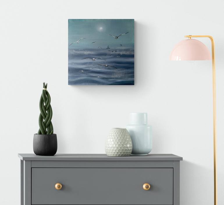 Original Realism Seascape Painting by AYZA Aisylu Burangulova