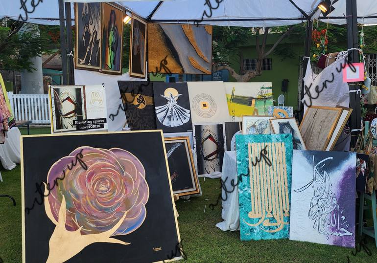 Original Abstract Expressionism Animal Painting by Narmin Allahwala