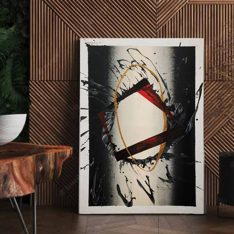 Original Abstract Expressionism Abstract Painting by Narmin Allahwala