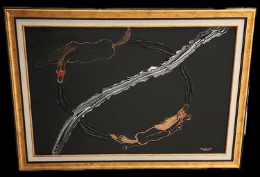 Original Abstract Expressionism Animal Paintings by Narmin Allahwala